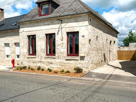 Gîte "Au Café des Souvenirs" - Façade extérieure côté rue - Goudelancourt-lès-Pierrepont