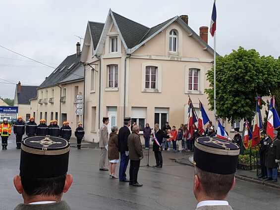 Le discours de Mr Vannobel et lecture du message de la secrétaire d'état de la Ministre des Armées