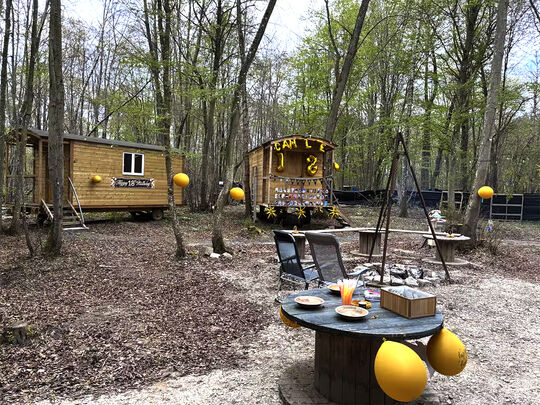 "La gitane rie" - Camp de Roulottes - Extérieur - La Ville aux Bois-lès-Pontavert